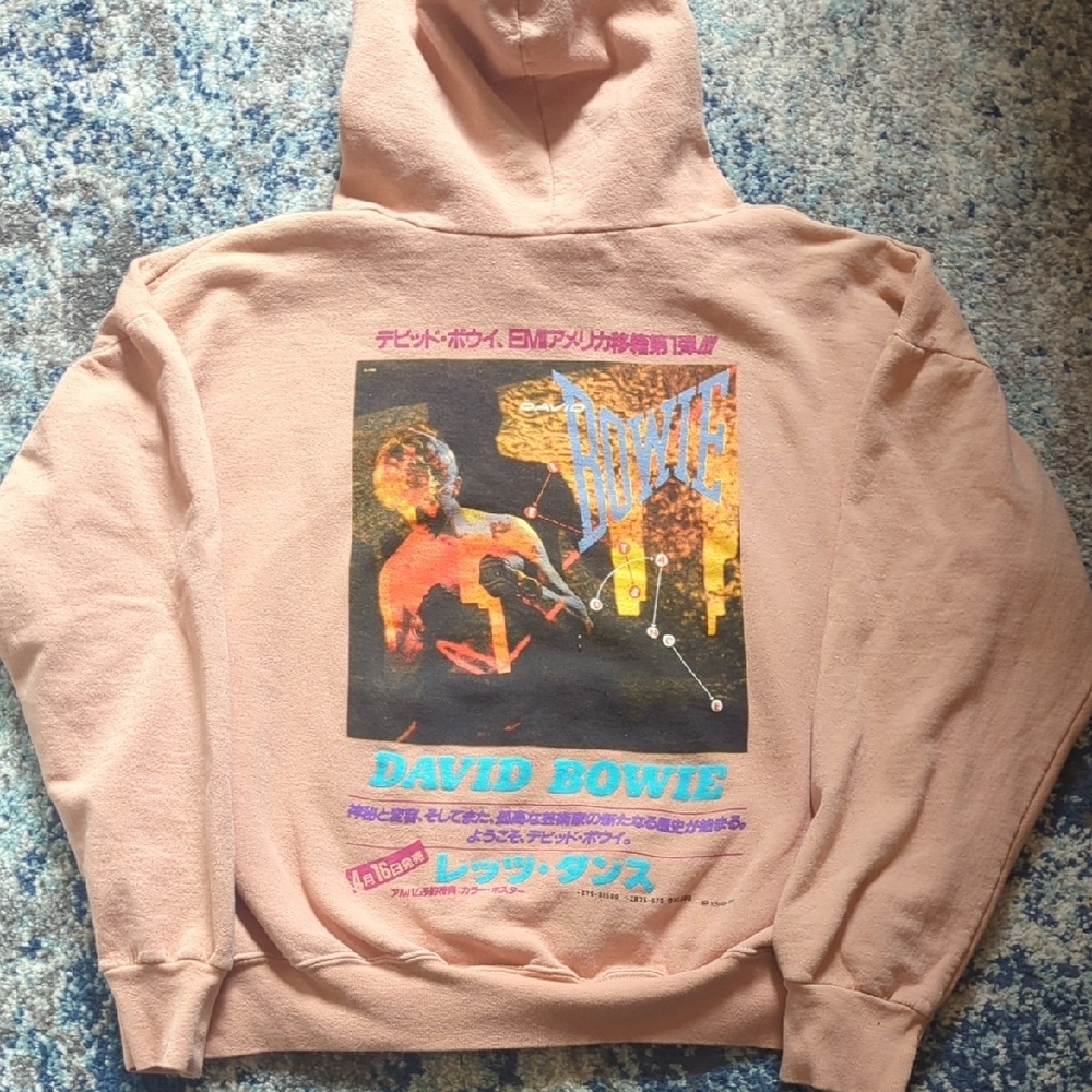 Peach Hoodie with Graphic Print - Picture 3 of 5